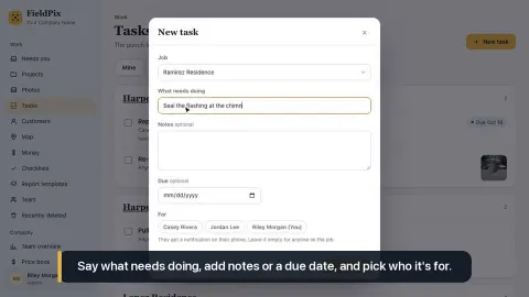 Tasks on the web portal: FieldPix how-to video