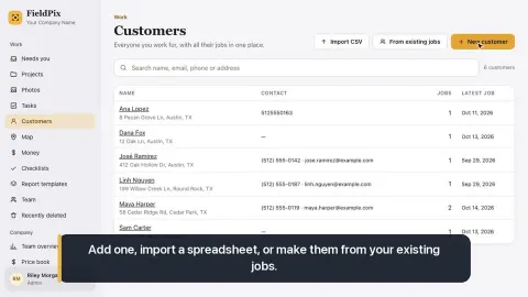 Customers, the map and templates: FieldPix how-to video